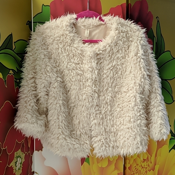 DONATING DECEMBER 22 - Blush Fluffy Jacket - Picture 2 of 3